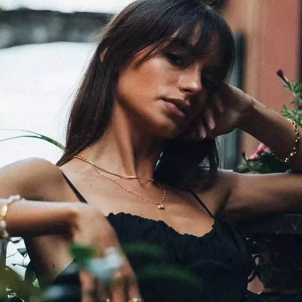 1.2mm Simple Stainless Steel Box Chain Necklace Gold Color Titanium Steel Necklace Fashion Women Jewelry Trend Accessories - BritShade