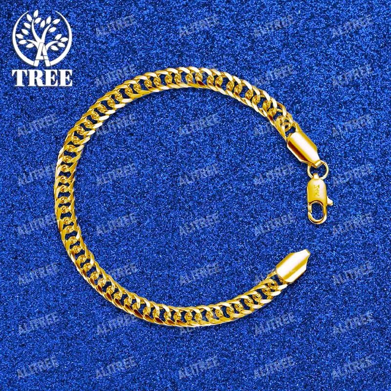 18K Yellow Gold Chain Bracelets - BritShade