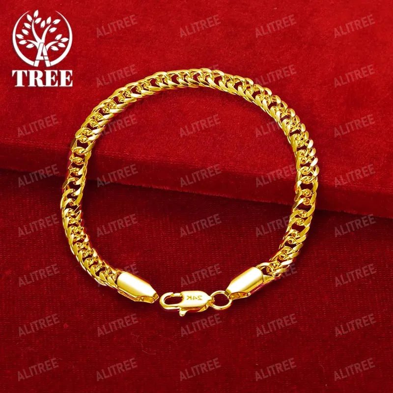 18K Yellow Gold Chain Bracelets - BritShade