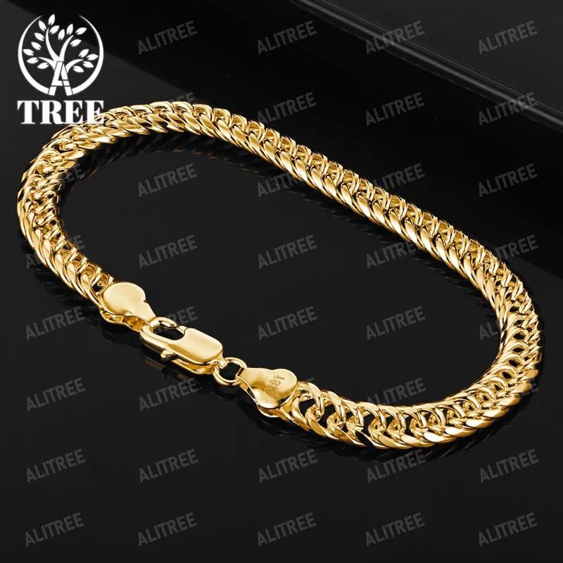 18K Yellow Gold Chain Bracelets - BritShade
