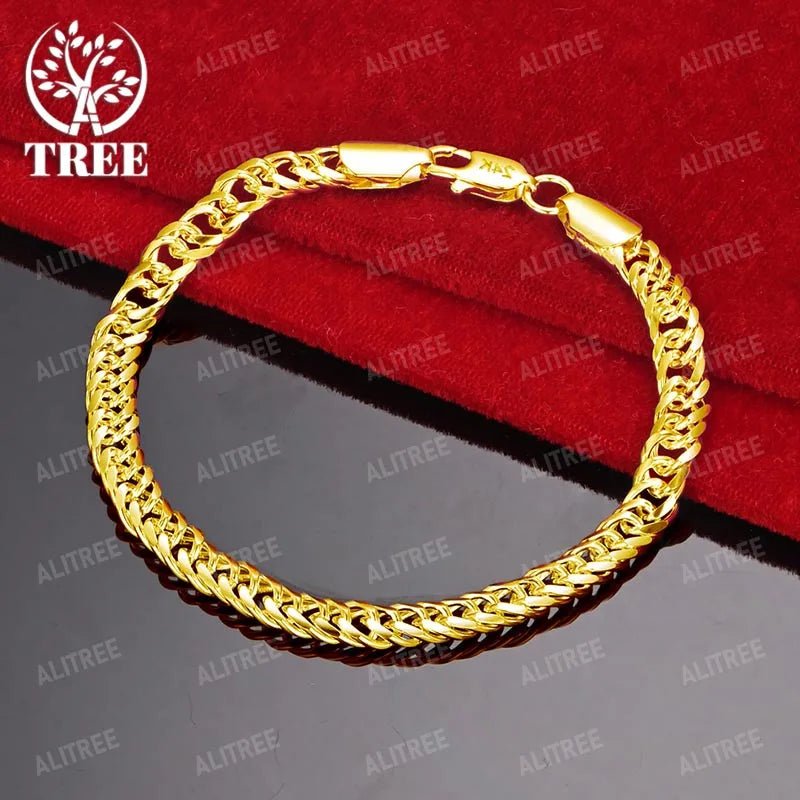 18K Yellow Gold Chain Bracelets - BritShade