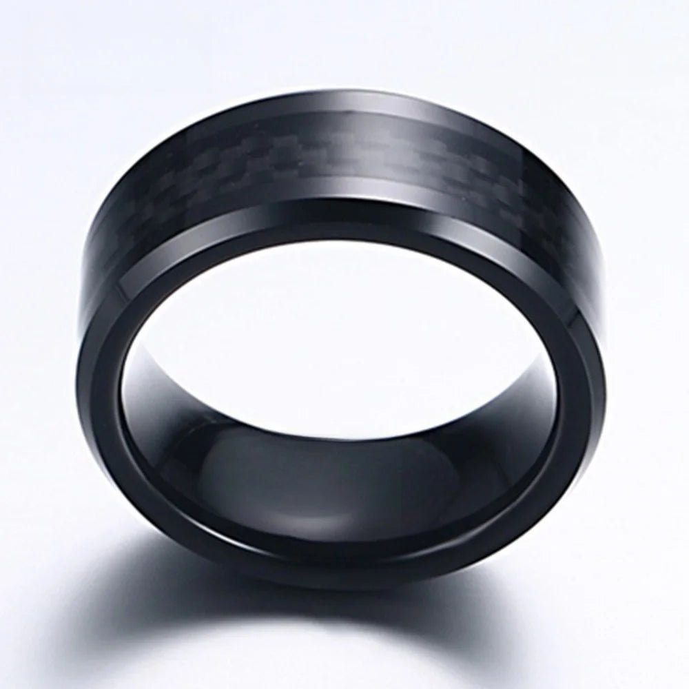 8mm Tungsten Steel Carbide Wedding Band for Men and Women - BritShade