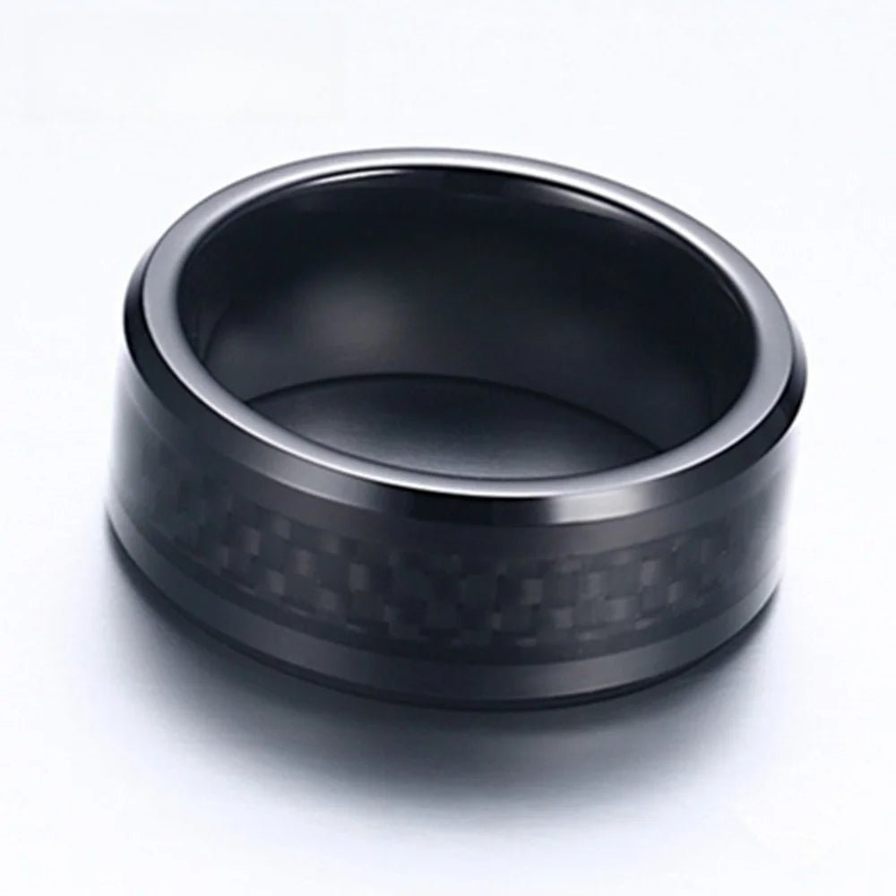 8mm Tungsten Steel Carbide Wedding Band for Men and Women - BritShade