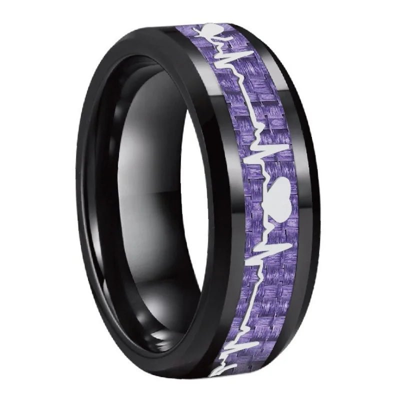 8mm Tungsten Steel Carbide Wedding Band for Men and Women - BritShade