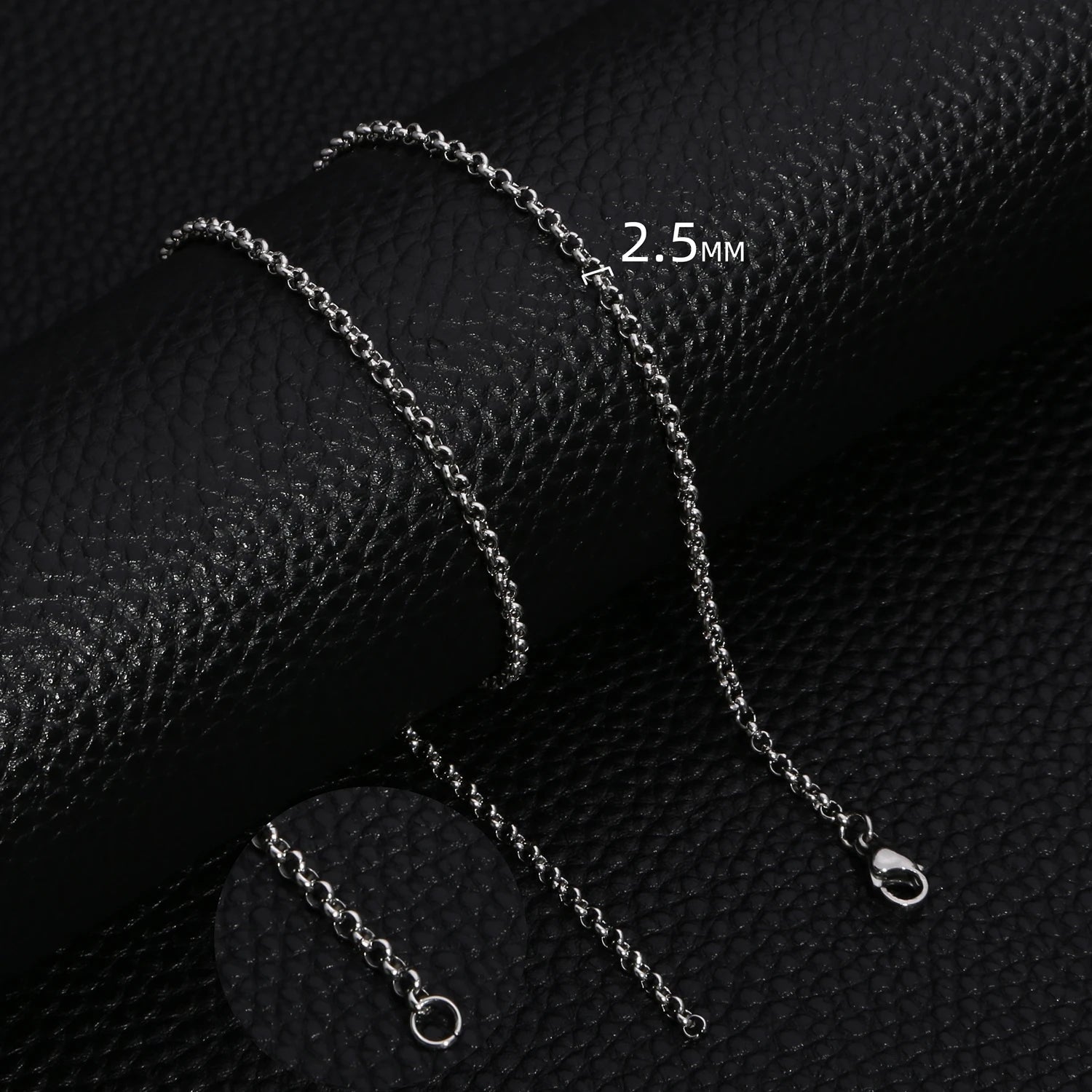 A bold black chain necklace crafted from premium stainless steel — perfect for men who value strength, confidence, and refined style. - BritShade