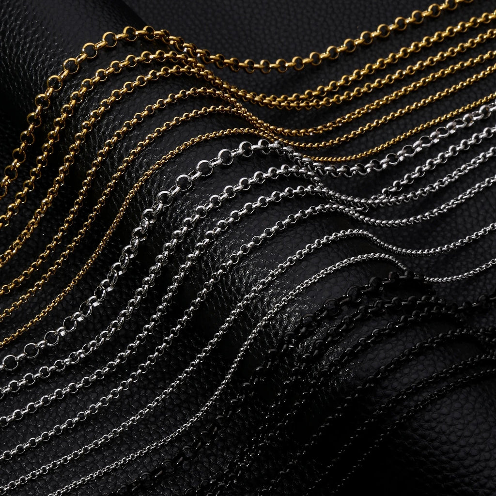 A bold black chain necklace crafted from premium stainless steel — perfect for men who value strength, confidence, and refined style. - BritShade