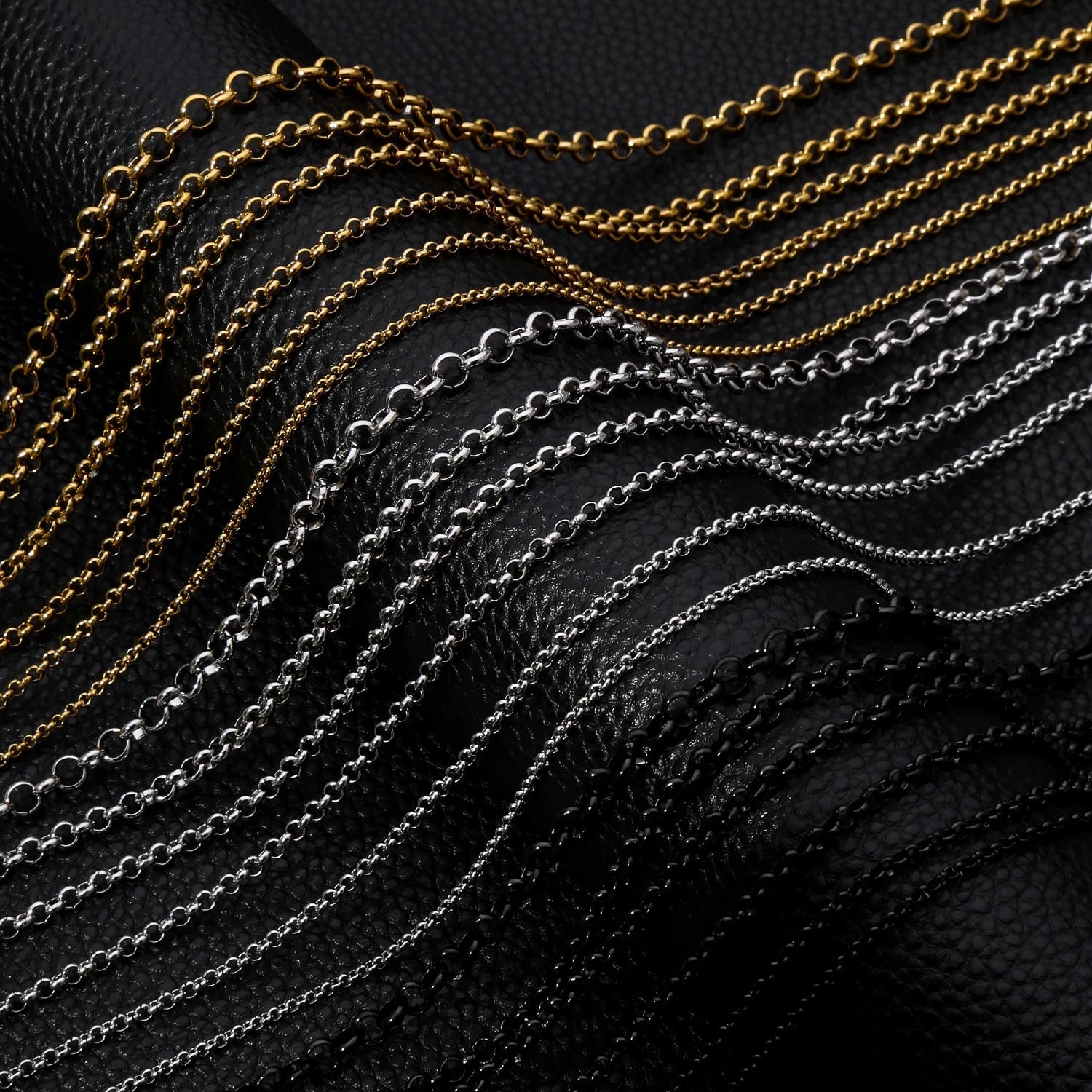 A bold black chain necklace crafted from premium stainless steel — perfect for men who value strength, confidence, and refined style. - BritShade