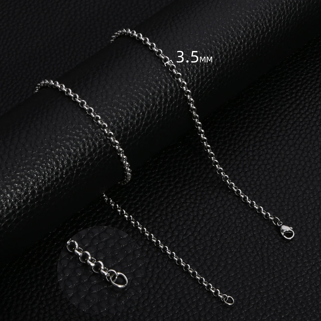 A bold black chain necklace crafted from premium stainless steel — perfect for men who value strength, confidence, and refined style. - BritShade