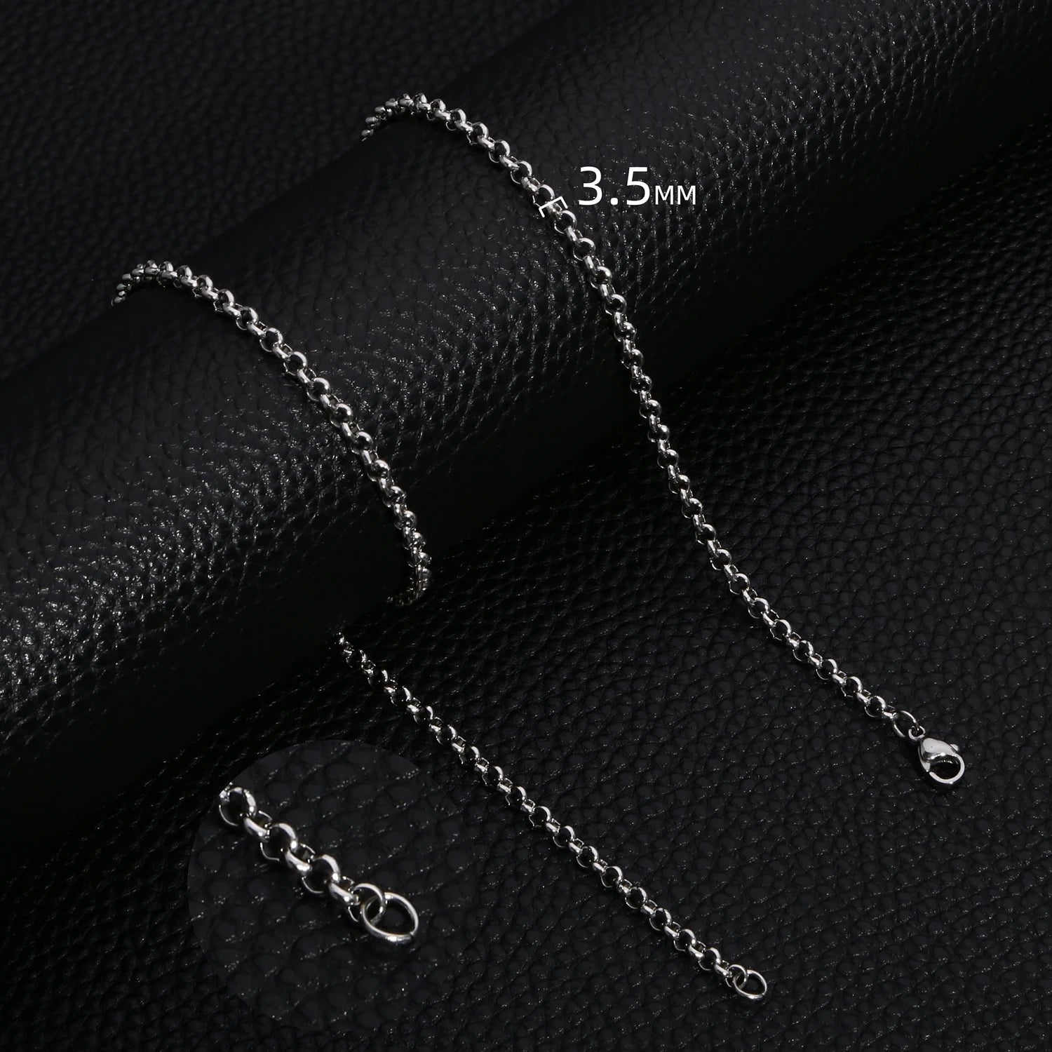 A bold black chain necklace crafted from premium stainless steel — perfect for men who value strength, confidence, and refined style. - BritShade
