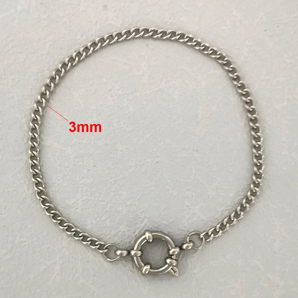 Anchor Clasp Bracelet for Women and Men, Stainless Steel Twisted Rope Chain - BritShade
