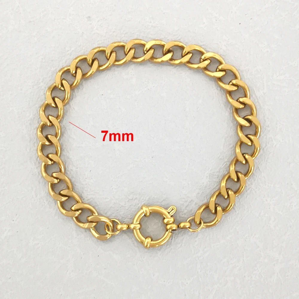 Anchor Clasp Bracelet for Women and Men, Stainless Steel Twisted Rope Chain - BritShade