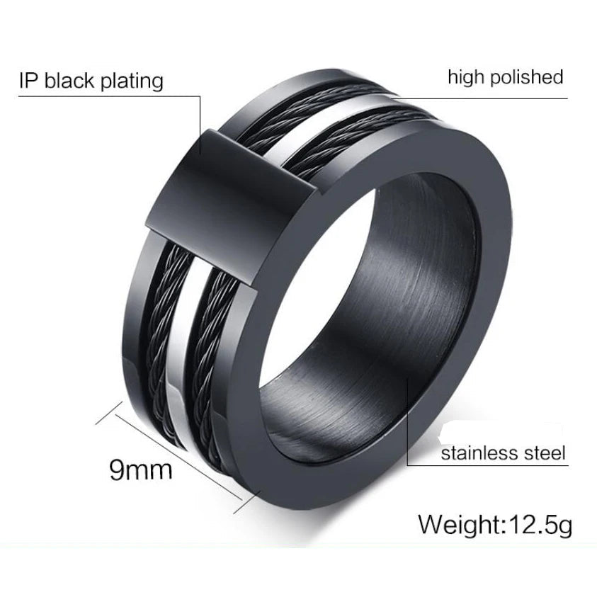 Black Exclusive Men's Ring - BritShade