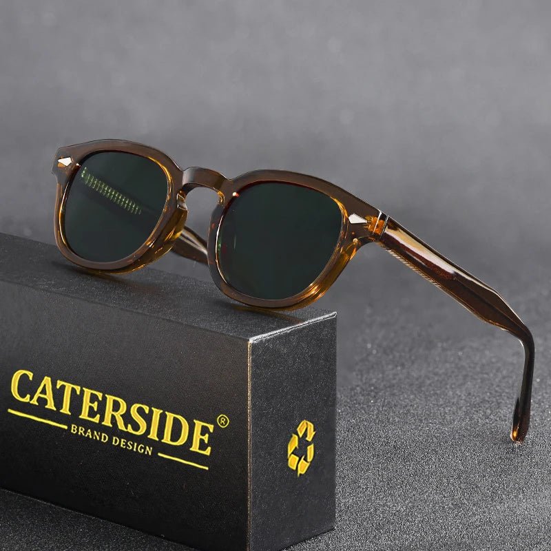 CATERSIDE Retro Round Sunglasses – Punk Style UV400 Luxury Eyewear - BritShade