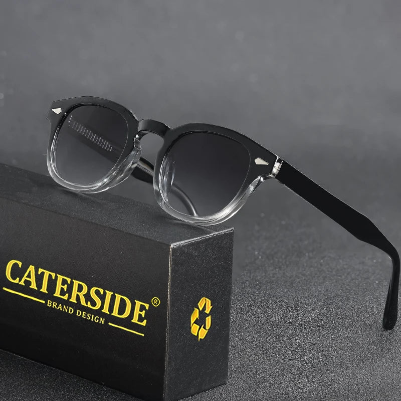 CATERSIDE Retro Round Sunglasses – Punk Style UV400 Luxury Eyewear - BritShade