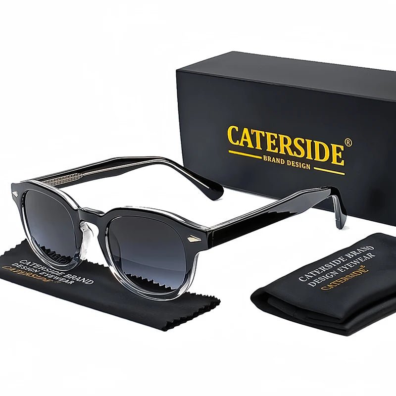 CATERSIDE Retro Round Sunglasses – Punk Style UV400 Luxury Eyewear - BritShade