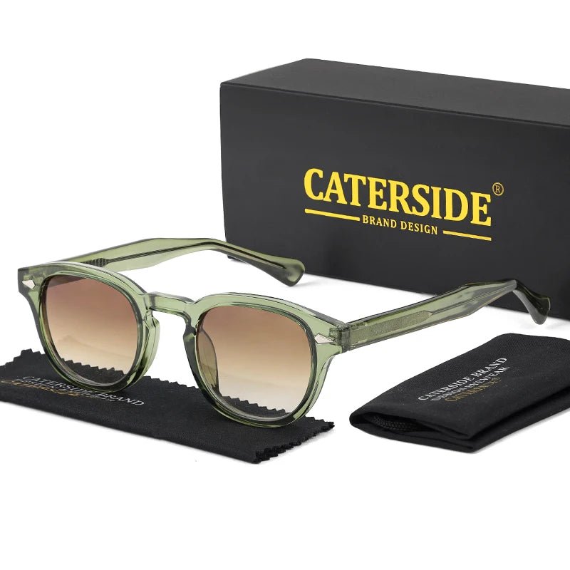 CATERSIDE Retro Round Sunglasses – Punk Style UV400 Luxury Eyewear - BritShade