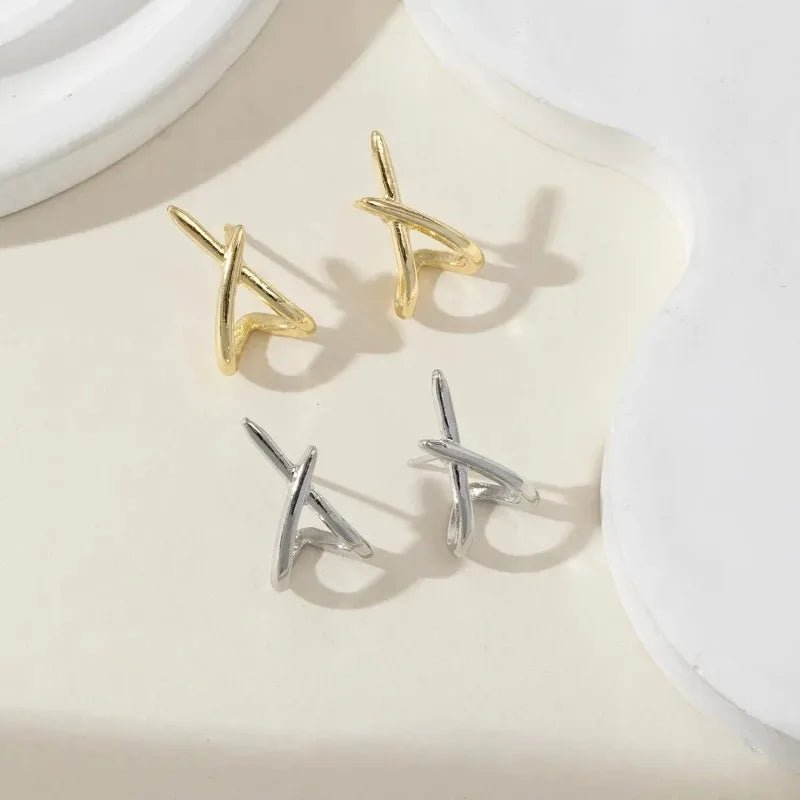 Cross earrings for women and girls, simple and delicate minimalist accessories - BritShade