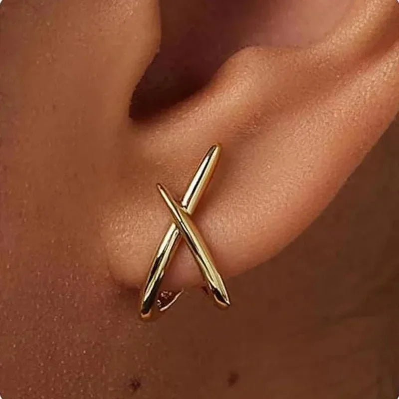 Cross earrings for women and girls, simple and delicate minimalist accessories - BritShade