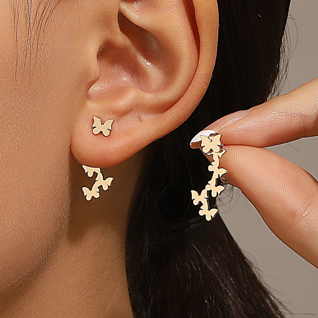 Earrings with detachable triangles - BritShade