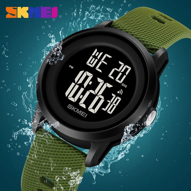 Fashion Digital Watches Waterproof Sports LED Display Wristwatch with Alarm Unisex Watch - BritShade