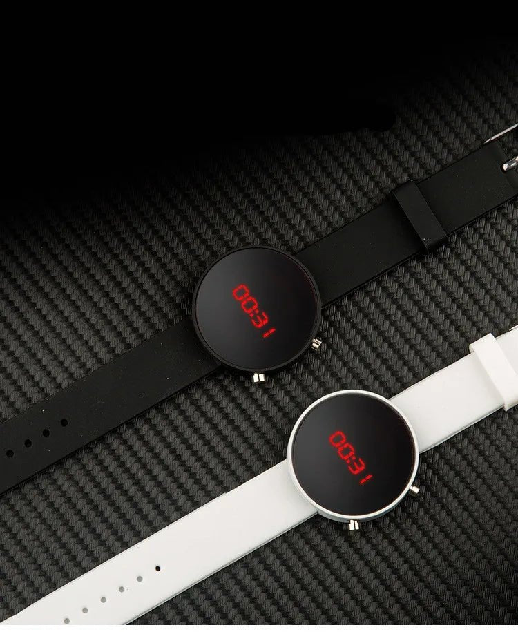 Fashion LED wrist digital watch, silicone strap - BritShade