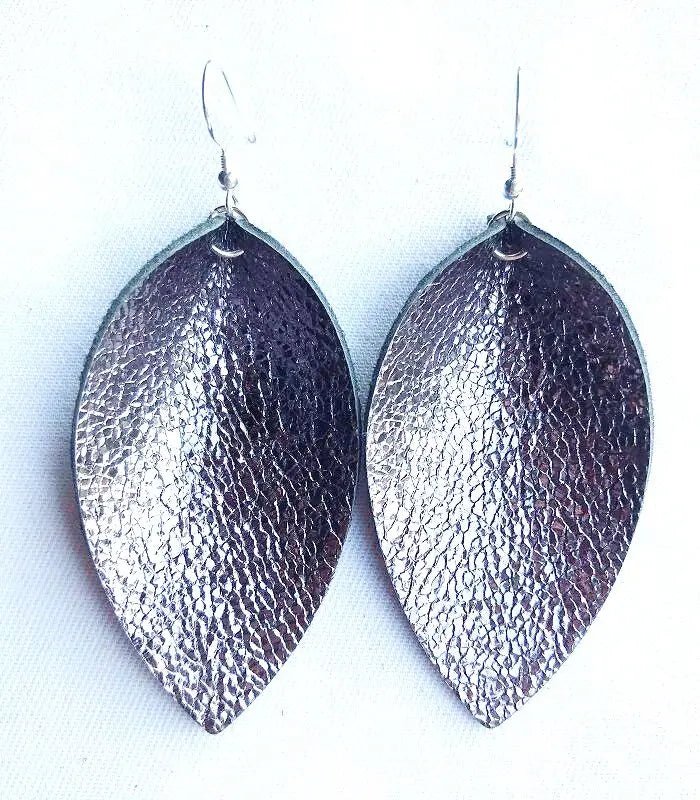Genuine leather earrings for women - BritShade