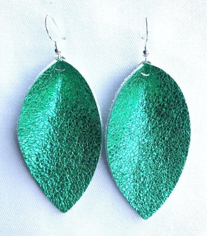 Genuine leather earrings for women - BritShade