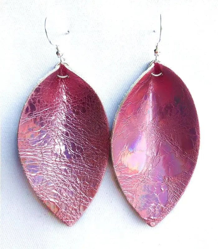 Genuine leather earrings for women - BritShade