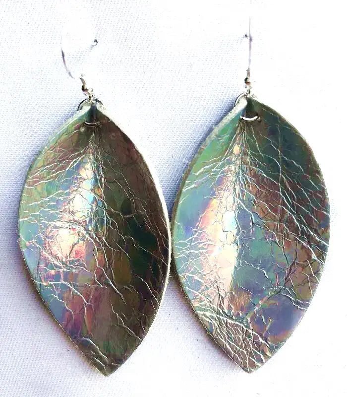 Genuine leather earrings for women - BritShade