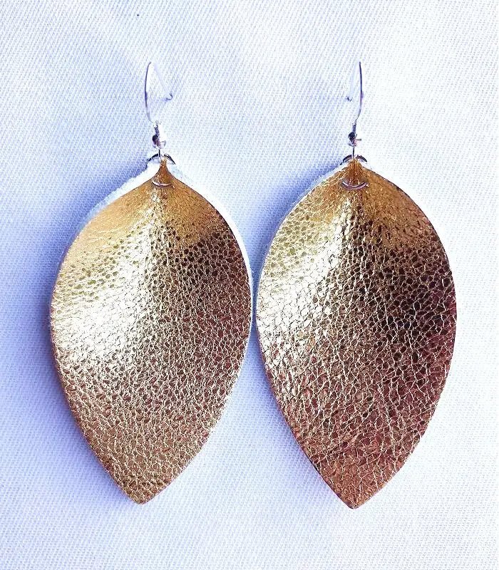 Genuine leather earrings for women - BritShade