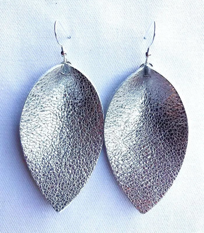 Genuine leather earrings for women - BritShade
