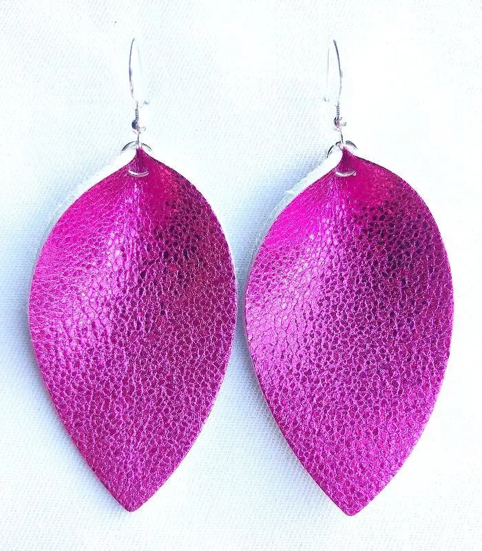 Genuine leather earrings for women - BritShade