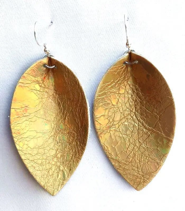 Genuine leather earrings for women - BritShade