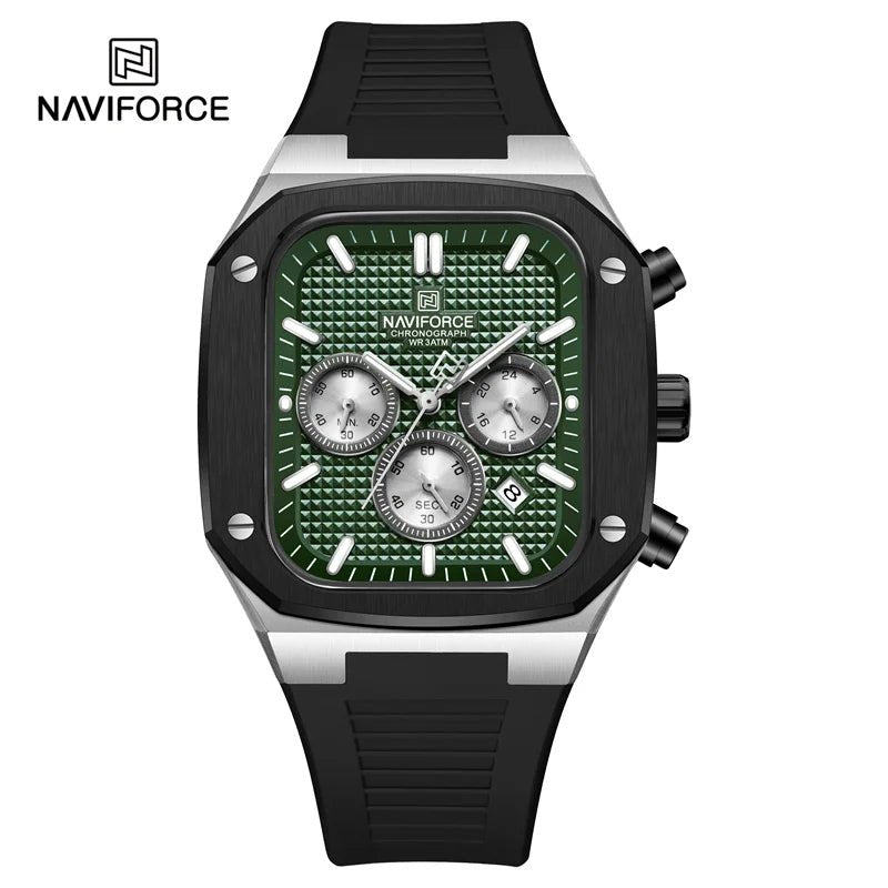 Luxury Men Watches Fashion Casual Waterproof Date Quartz Wristwatches Silicone Strap Luminous Clock - BritShade