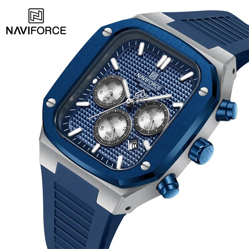 Luxury Men Watches Fashion Casual Waterproof Date Quartz Wristwatches Silicone Strap Luminous Clock - BritShade