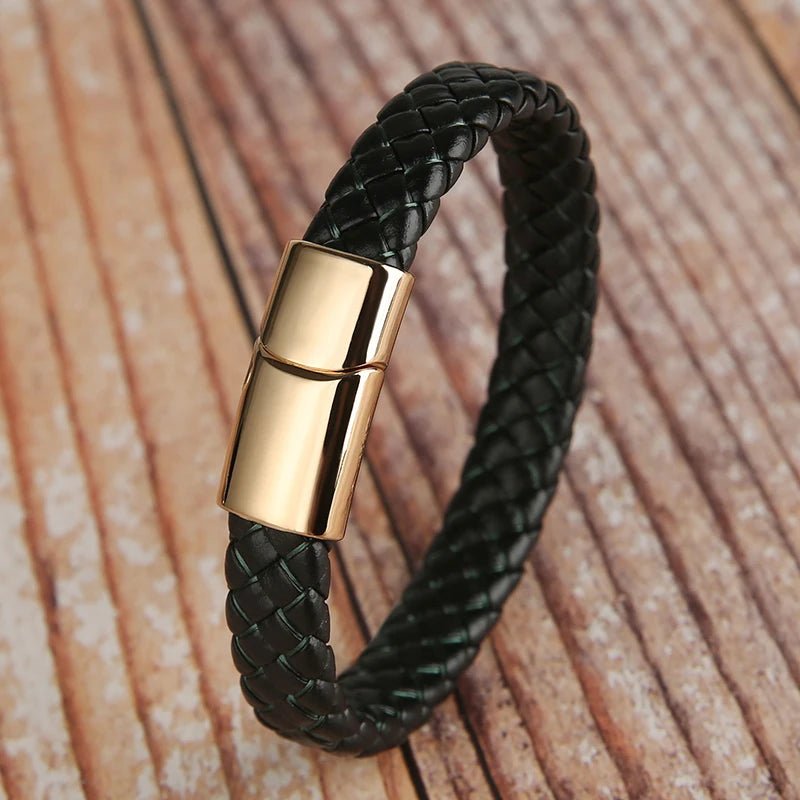 Mibrow 2026 Vintage Braided Leather Bracelet - BritShade