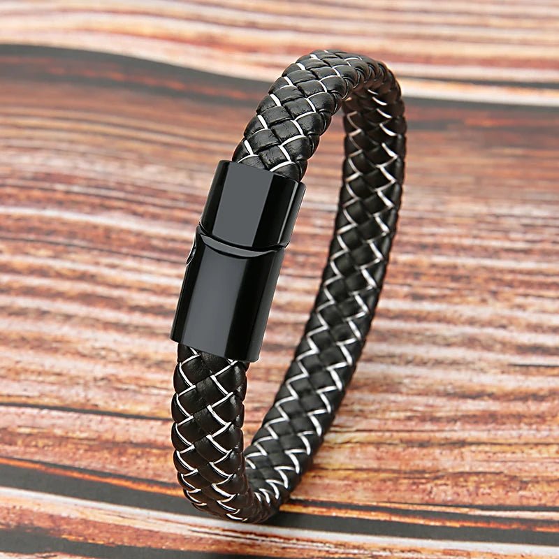 Mibrow 2026 Vintage Braided Leather Bracelet - BritShade
