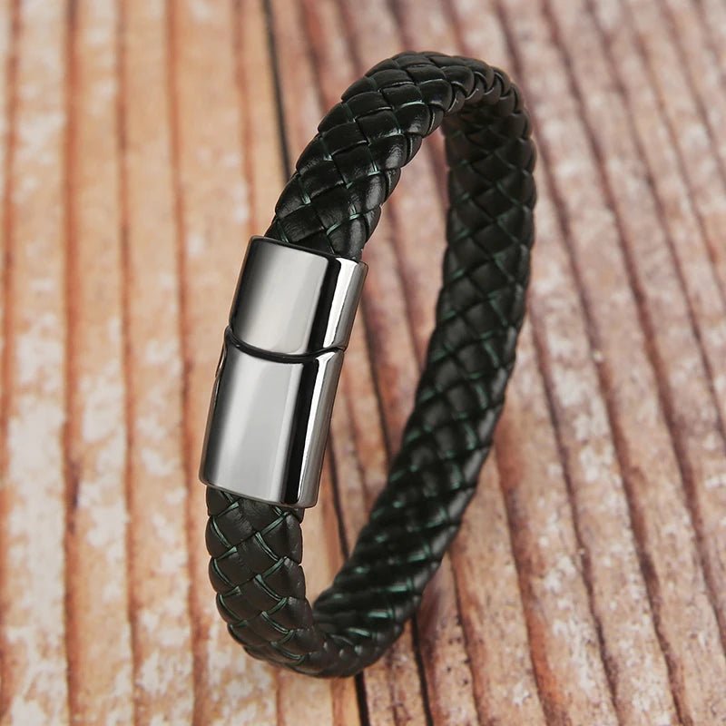 Mibrow 2026 Vintage Braided Leather Bracelet - BritShade