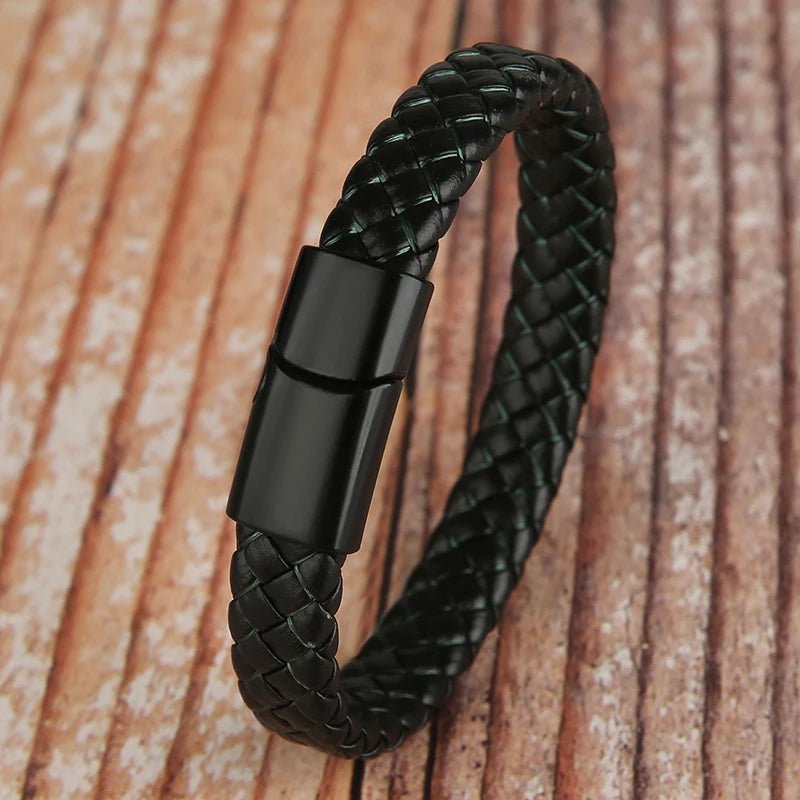 Mibrow 2026 Vintage Braided Leather Bracelet - BritShade