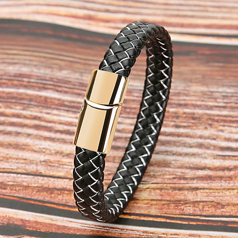 Mibrow 2026 Vintage Braided Leather Bracelet - BritShade