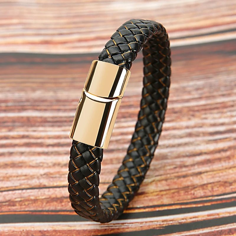 Mibrow 2026 Vintage Braided Leather Bracelet - BritShade