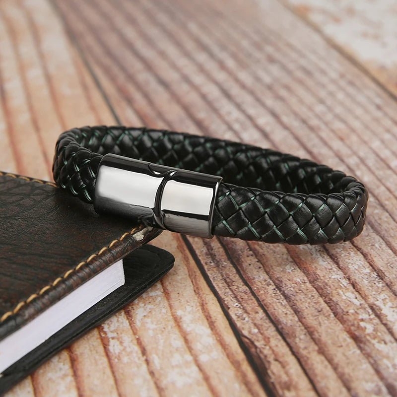 Mibrow 2026 Vintage Braided Leather Bracelet - BritShade