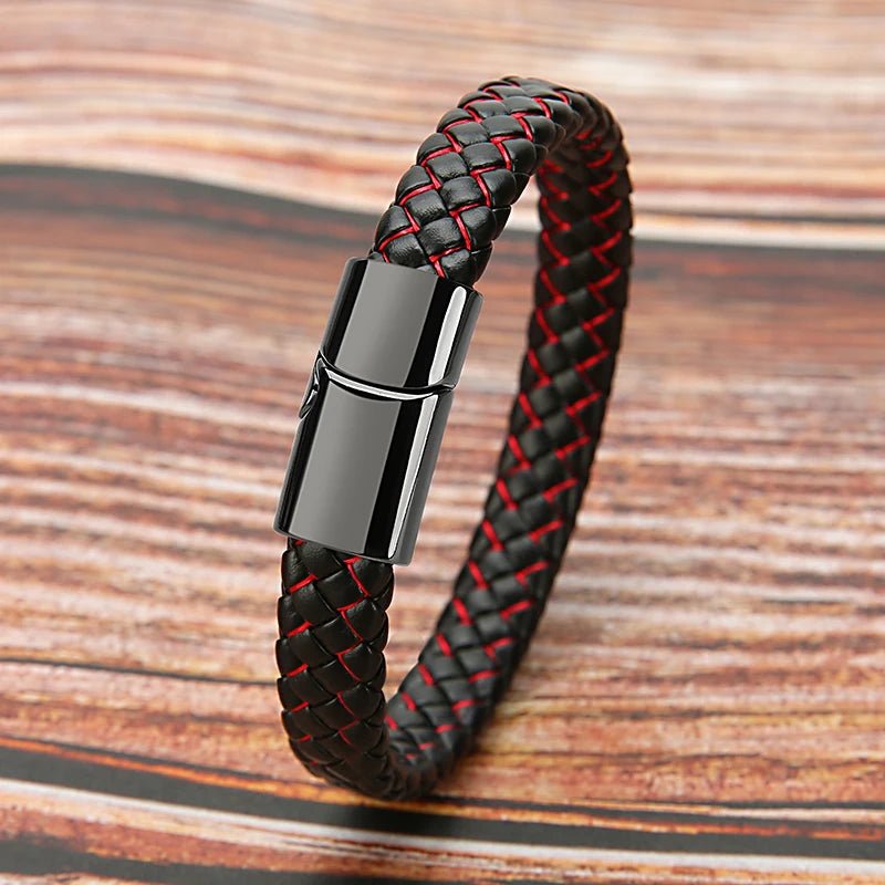 Mibrow 2026 Vintage Braided Leather Bracelet - BritShade