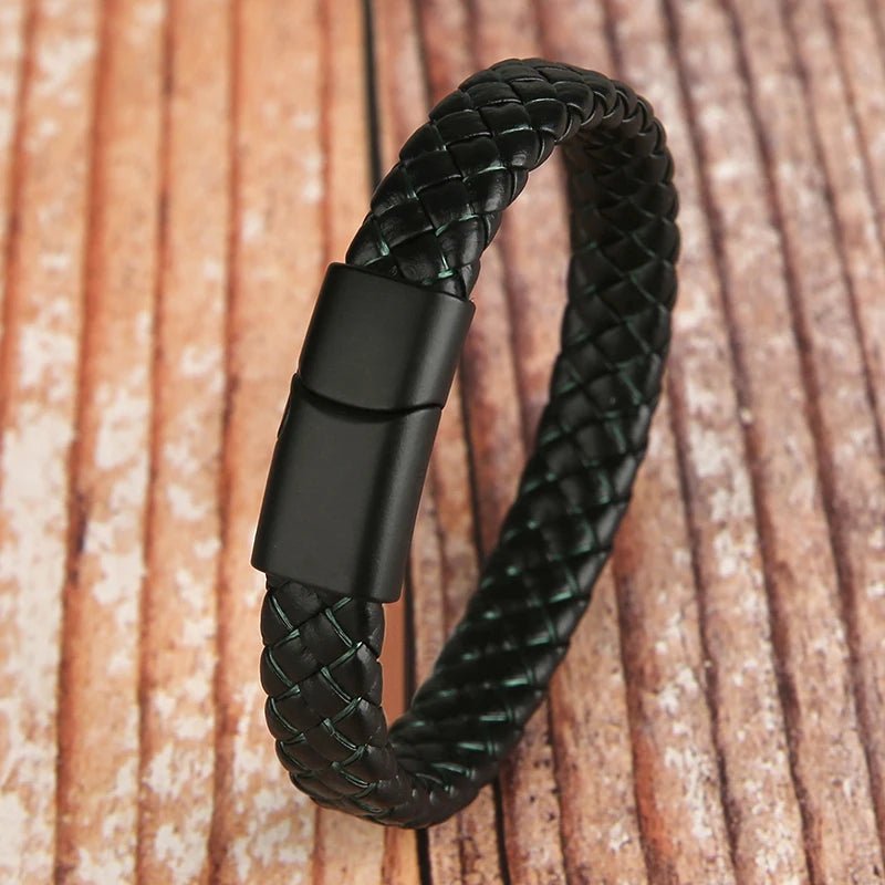 Mibrow 2026 Vintage Braided Leather Bracelet - BritShade