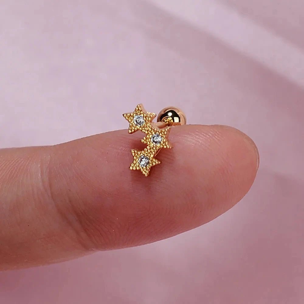 moon leaf earring, helix, tower, 2026 - BritShade