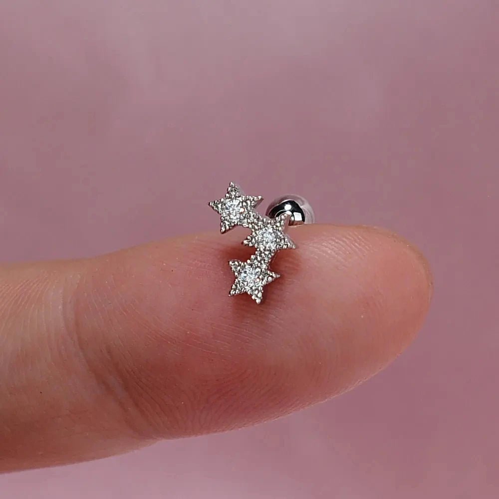 moon leaf earring, helix, tower, 2026 - BritShade