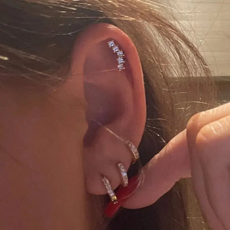 moon leaf earring, helix, tower, 2026 - BritShade