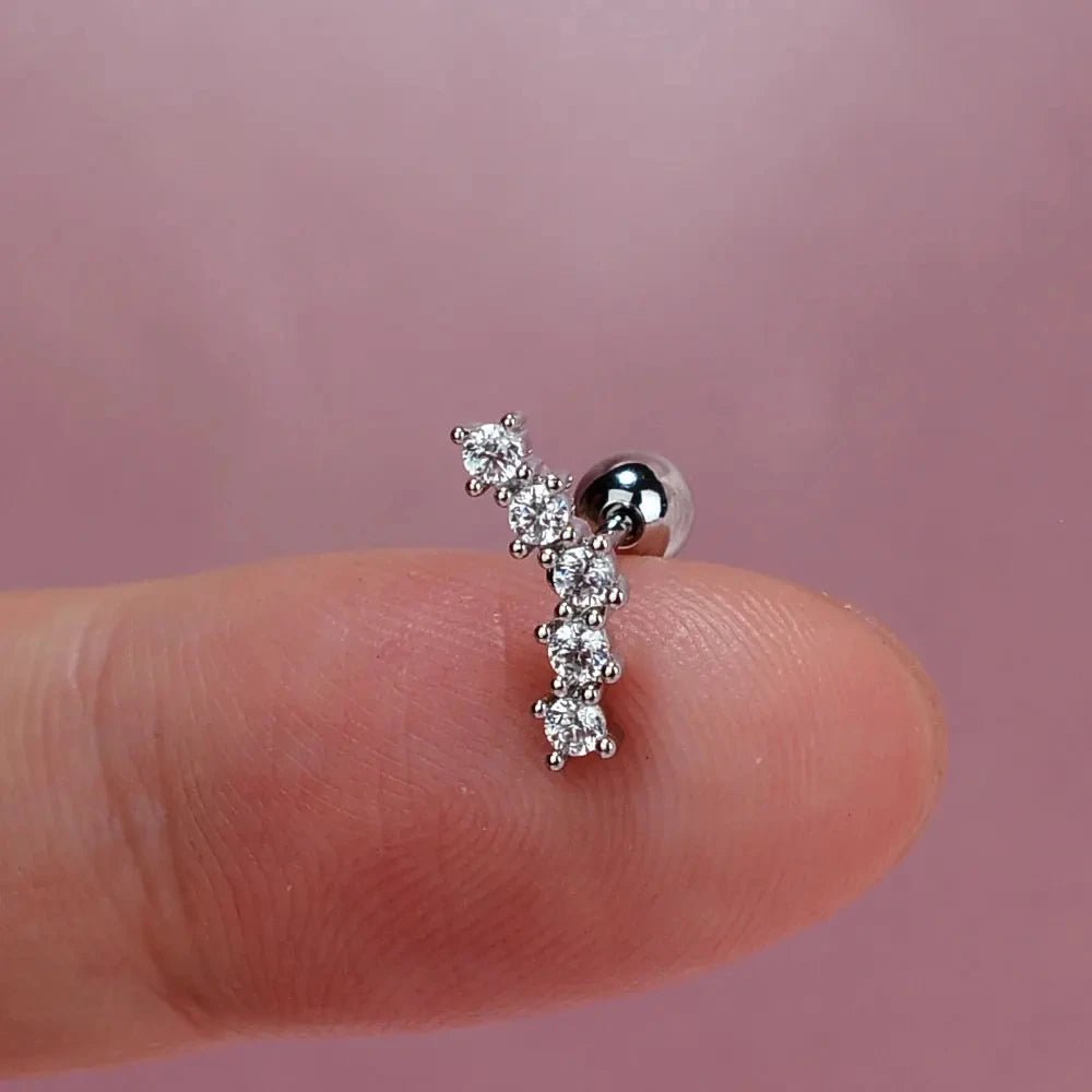 moon leaf earring, helix, tower, 2026 - BritShade