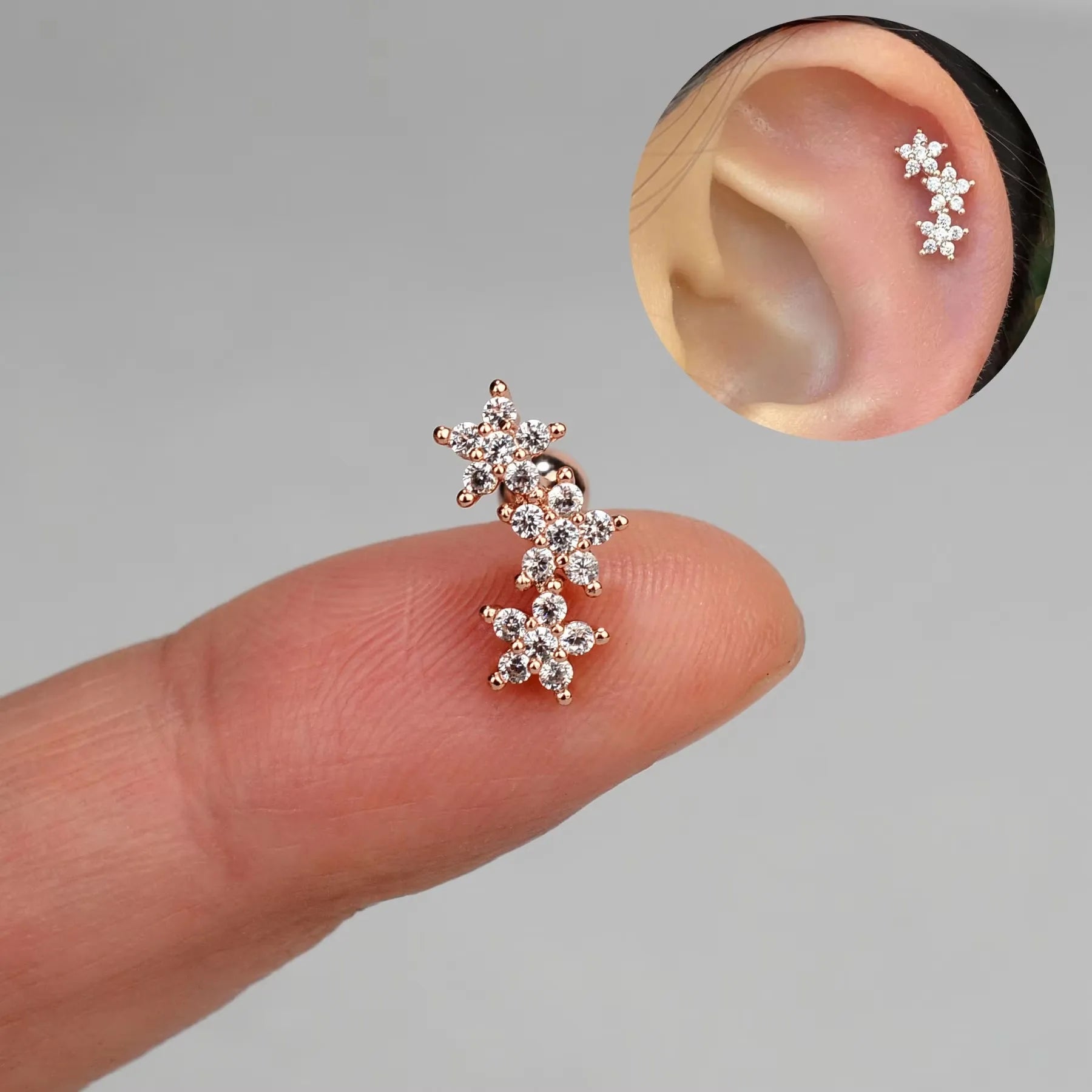 moon leaf earring, helix, tower, 2026 - BritShade