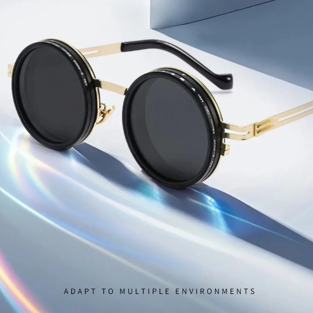 ND2–400 Adjustable Dimming Sunglasses – 9 - Level Polarized UV400 Filter - BritShade